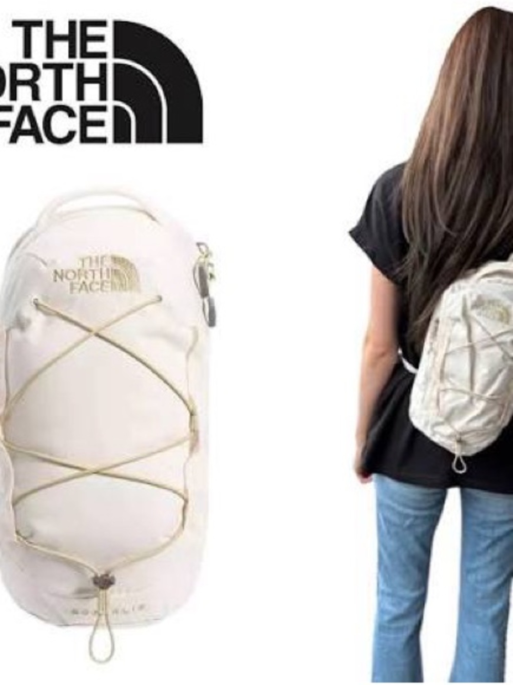 The North Face Borealis Sling Bag Backpack Gardenia White - Picture 12 of 17